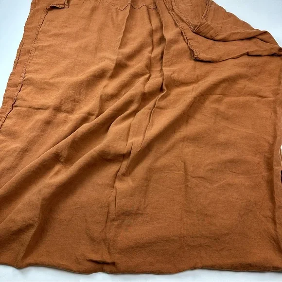 Parachute Linen Full Queen Flat Sheet Earth Tone - Picture 3 of 6